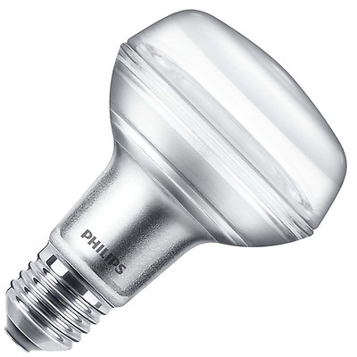 Philips | LED Reflectorlamp | Grote fitting | 3W (vervangt 40W) 63mm Mat