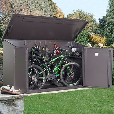 metal bike shed for 4 bikes