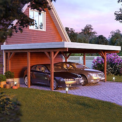 20 X 17 Palmako Karl Wooden Carport 6m X 5 1m Fencestore