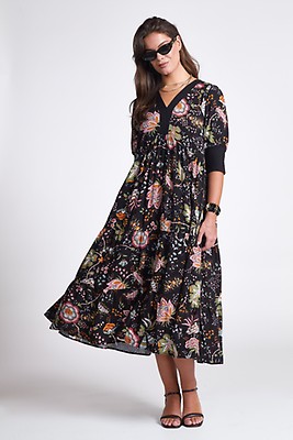green emerald velvet dress Final Sale Plus Size Off the Shoulder Ruffle Overlay Maxi Gown in Black