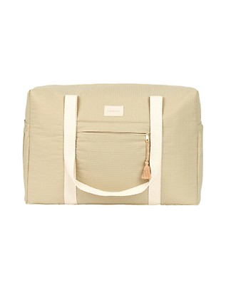 MISS FONG Sac à Langer En Cuir Vegan Multifonction – Bandoulière, Sac à Dos & Matelas à Langer Intégré, Grande Capacité, Imperméable