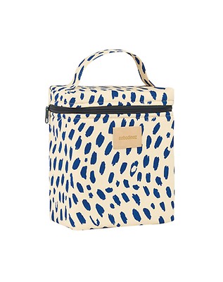 Sac à Déjeuner Isotherme Grande Capacité 23x13x20 Cm - Imprimé Vagues - Pour Travail, Pique-nique, Voyage