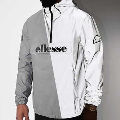 ellesse parka col zippé fourrure paganella shd09143 blanc