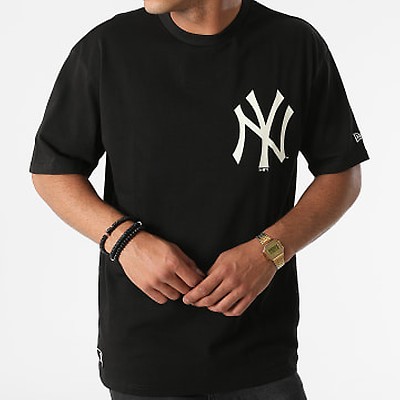 NEW ERA NEW YORK YANKEES MLB FLORAL GRAPHIC BLACK OVERSIZED T-SHIRT 60332266