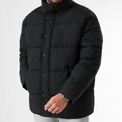 Blouson hiver homme noir, coupe cintrée - GC633