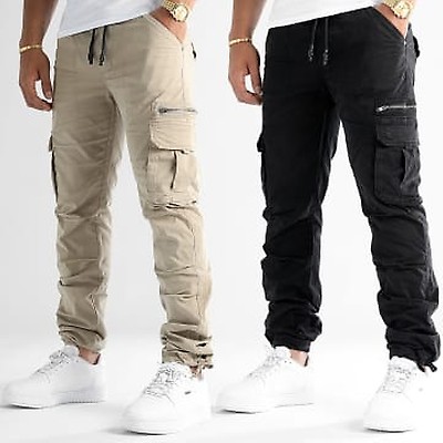 Deeluxe Original GARDEN - Pantalon Cargo - Cream/écru