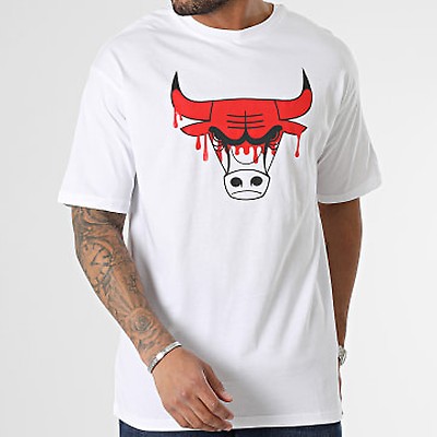 Official New Era NBA Floral Graphic Chicago Bulls Oversized T-Shirt C2_233