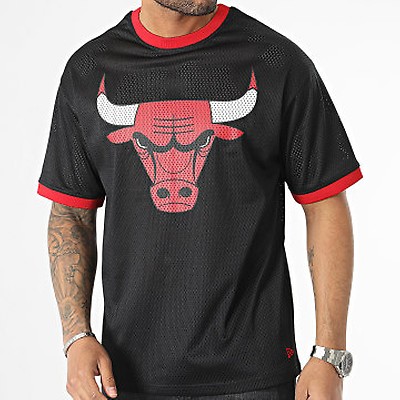 New era 60357112 NBA Team Logo Mesh Chicago Bulls Short Sleeve T
