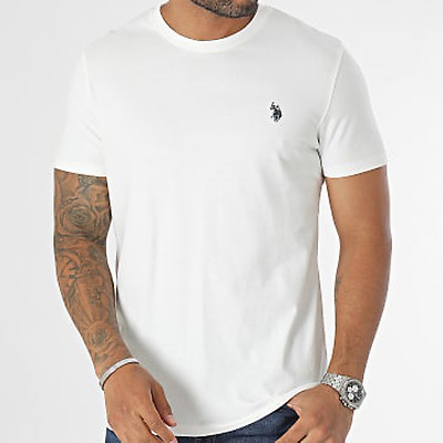 US Polo ASSN Tee Shirt 67151 47282 Blanc LaBoutiqueOfficielle