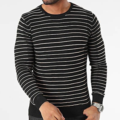 Pull COL ROND ZW002 Blanc - JOHN H -HOMME