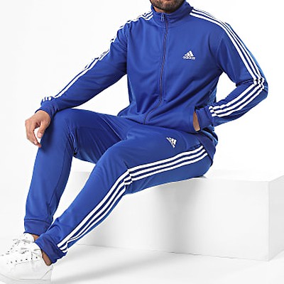 Adidas Originals - Veste Zippée A Bandes FB Nations HK7406 Bleu Roi Doré 