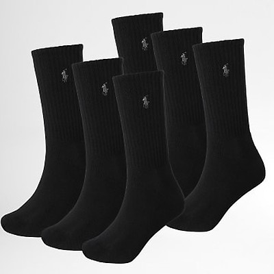 Lot De 3 Paires De Chaussettes Basses Noires Lotto - Taille 39/42 - Coton, Neuves Avec étiquettes