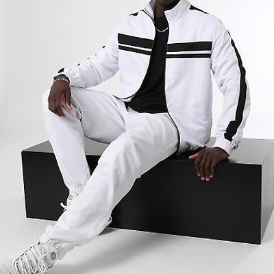 Puma WOVEN TRACKSUIT Marine / Blanc - Vêtements Ensembles de