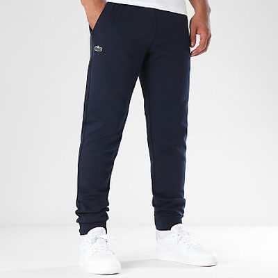 Lacoste Pantalon Jogging A Bandes Logo Crocodile Bleu Marine LaBoutiqueOfficielle