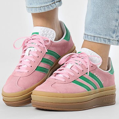 【関税-送料込み】ADIDAS W GAZELLE BOLD CLEAR PINK JQ7777 Adidas Originals - Baskets Femme Gazelle Bold W JQ7777 Clear