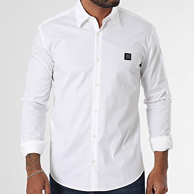 Chemise Habillée Hugo Boss Jillik Slim Blanche Manches Longues - Neuf Avec étiquettes