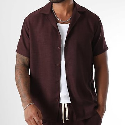 Chemise Homme Athletic Works Dri-More Bordeaux - Taille XL - Neuf Sans étiquettes