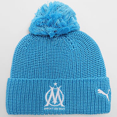 Bonnet Pompon Olympique De Marseille – Collection Officielle Taille Enfant Garçon, 100% Acrylique, Pour Supporter Fier