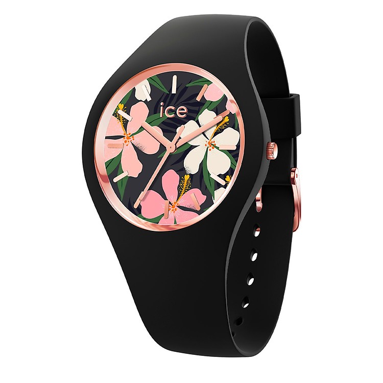 Montre Colorée Silicone à Fleurs pour Femme