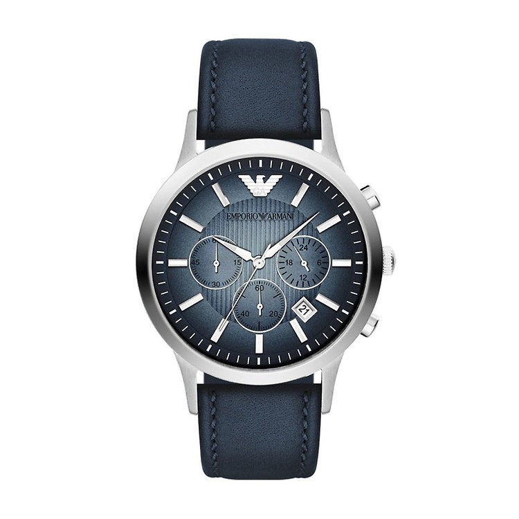 Montre armani best sale homme bleu