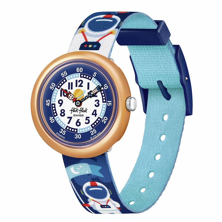 Montre Enfant Flik Flak Firetruck en Nylon Ref FBNP160