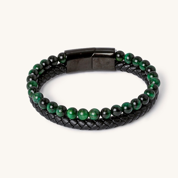 Bracelet Homme Chardon Noir