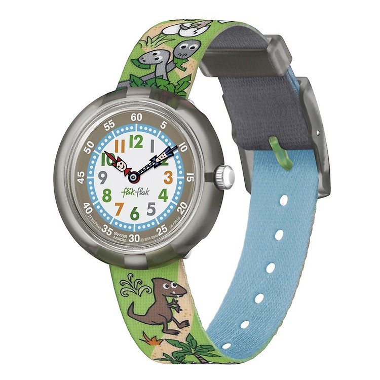 Montre flik flak online garçon dinosaure