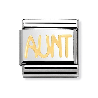 Rose gold auntie on sale nomination charm