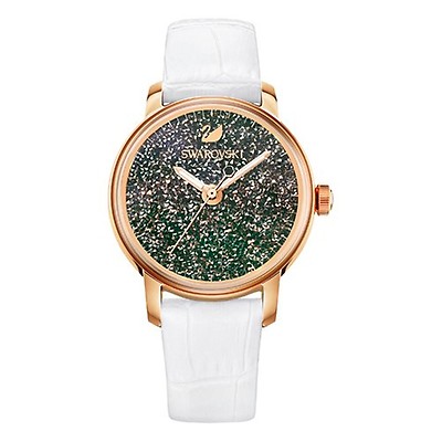 Swarovski Crystalline Hours Black Dial Watch