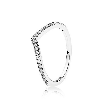 Pandora ring sparkling love knot sterling silver hot sale