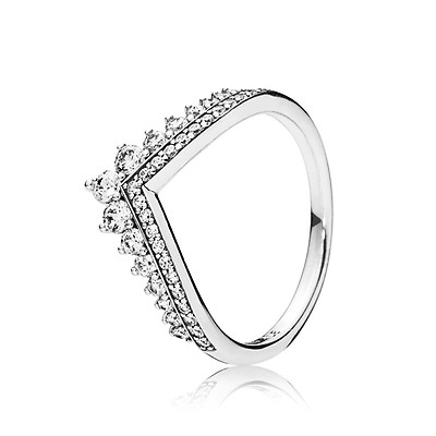 Pandora Timeless Pavé Crossover Dual Band Ring, Sterling silver