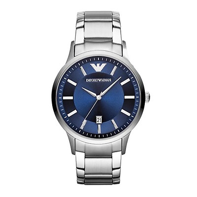 emporio armani aviator blue watch