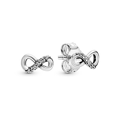 Triple Stone Heart Stud Earrings