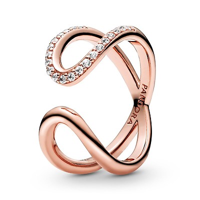 Pandora two tone infinity on sale ring