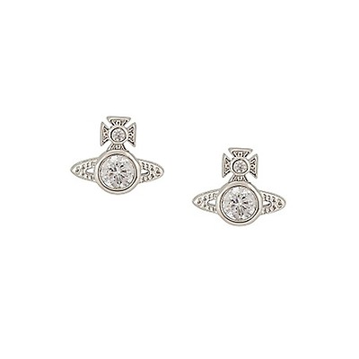 Vivienne Westwood London Orb Gold Tone Stud Earrings