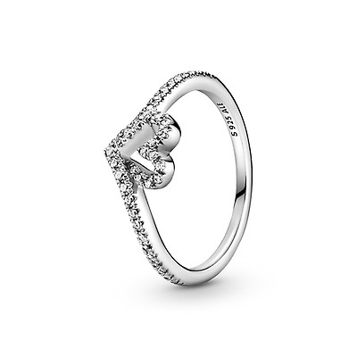 Pandora rings sale silver diamond