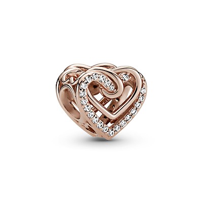 Pandora two clearance tone heart charm