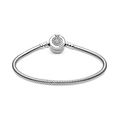 Pandora PANDORA SIGNATURE BRACELET WITH 14K GOLD CIRCLE AND CLEAR CZ -  590741CZ