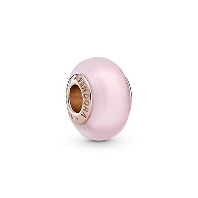 Pandora Moments Rose Matte Pink Murano Glass Charm