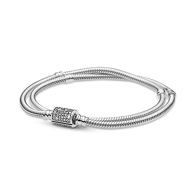 Stainless steel hot sale pandora bracelet