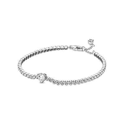 Pandora sparkling clearance bow bangle