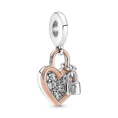 Pandora love lock on sale ring rose gold