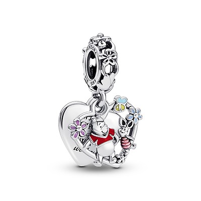 Pandora Disney, Beauty and the Beast Mrs. Potts and Chip 925 Sterling  Silver Charm - 799015C01