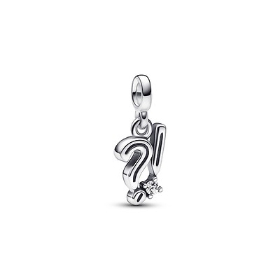 Pandora Me, My Musical Note Dangle Charm in Silver