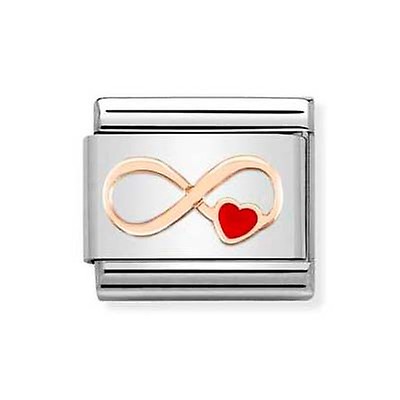 Nomination double clearance heart charm