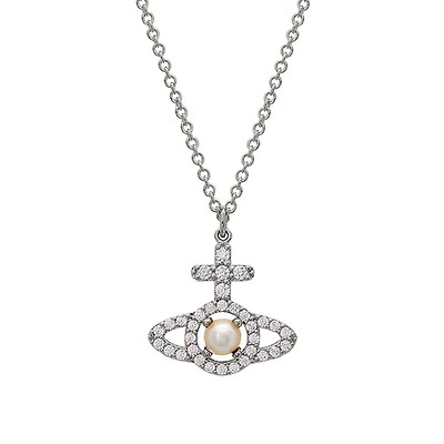 Vivienne Westwood Dorina Moon Silver-Tone Necklace