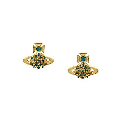 Vivienne Westwood Kitty Gold-Tone Stud Earrings