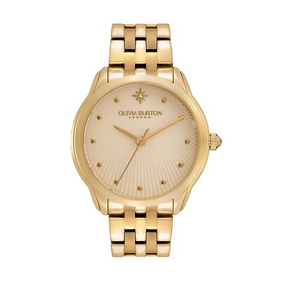 Celestial demi dial clearance watch with boucle mesh