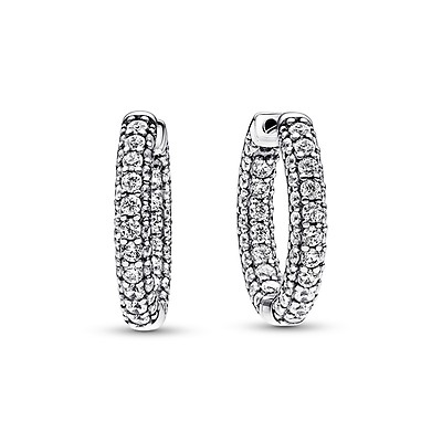 Pandora hot sale glacial earrings