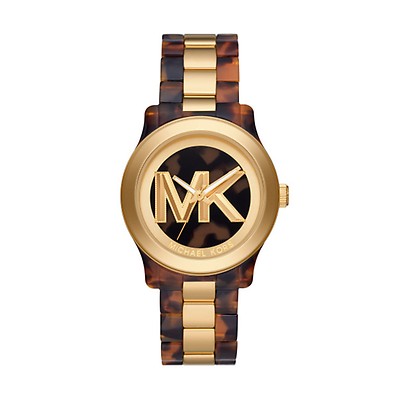 Michael Kors Stainless Steel Gold Tone Bracelet Watch 